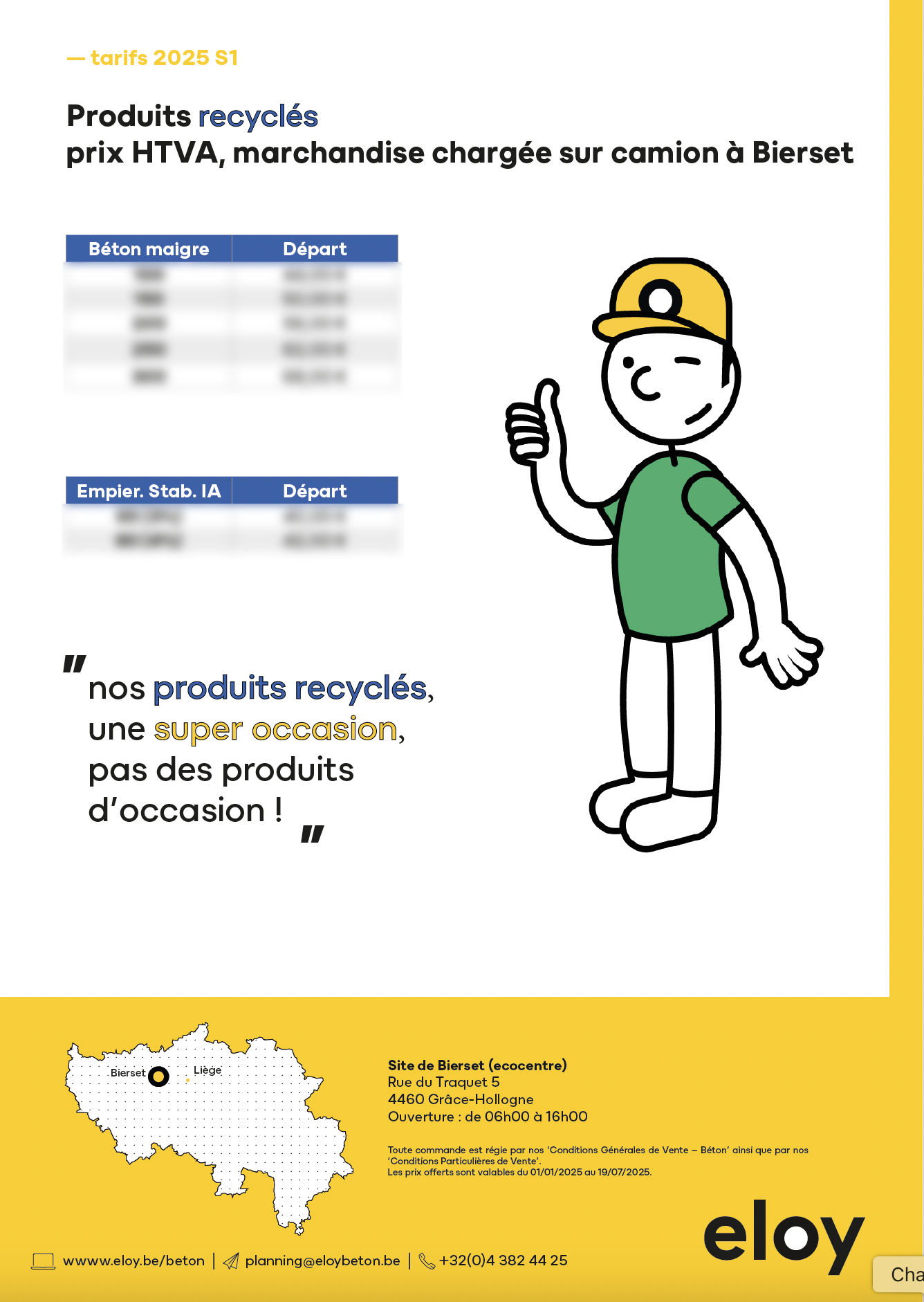 ELOY_tarifs recyclés 2025
