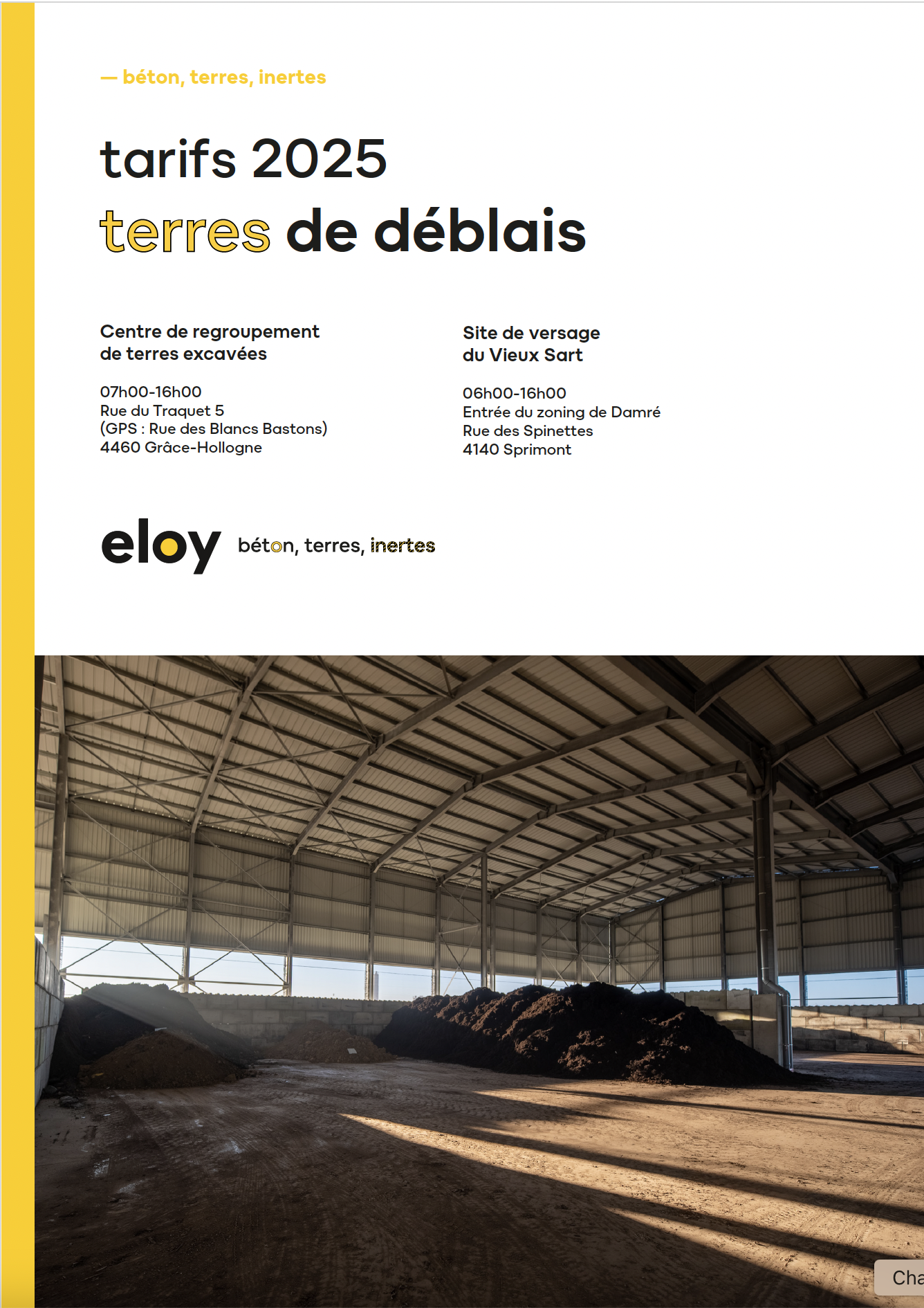 ELOY_tarifs terres 2025